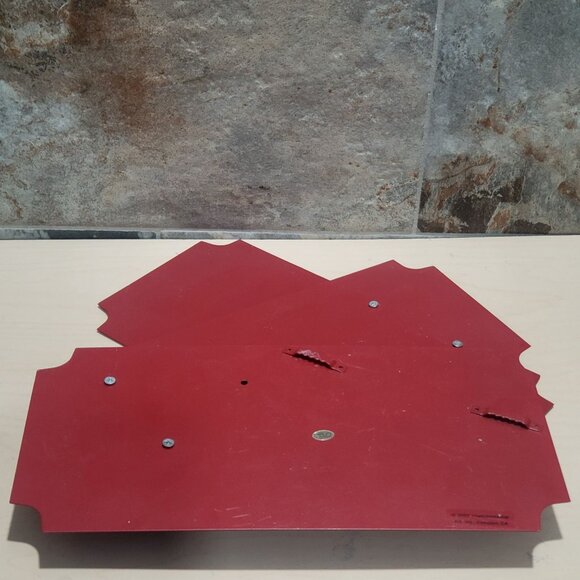 Admit One Red Stacked Tickets Metal 3D Layered Wall Art Sign Theater Movie Decor - Picture 6 of 13